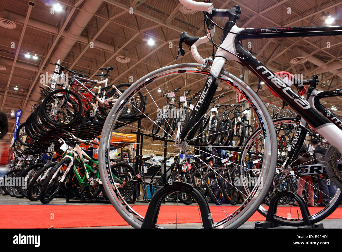 Toronto bicycle show Stock Photo