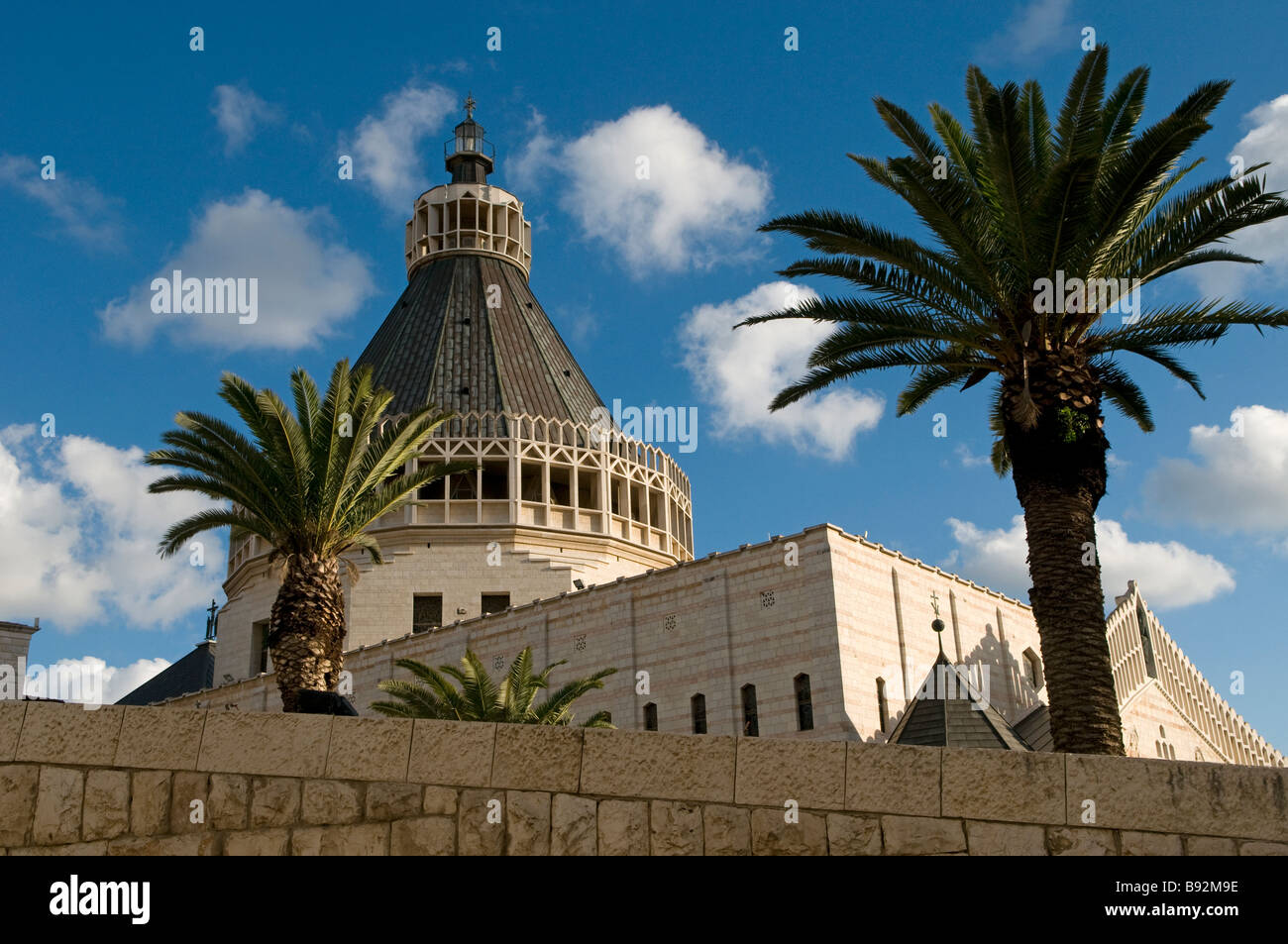 Exterior of Church of the Annunciation or the Basilica of the ...