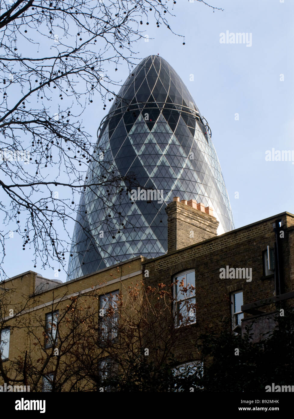 30 St Mary Axe known as the Gherkin Stock Photo