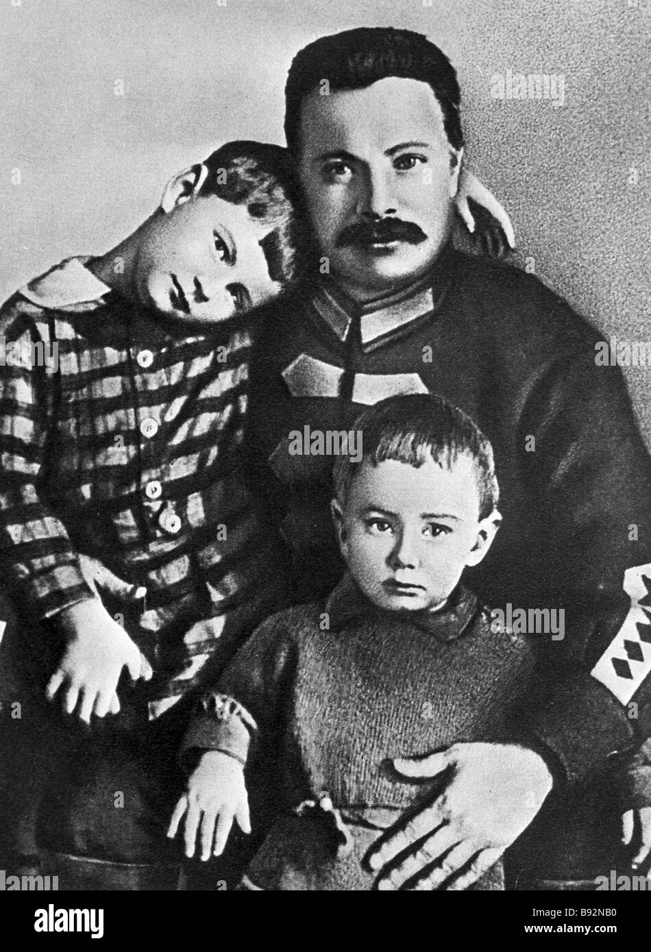 Mikhail Frunze with children Stock Photo Alamy