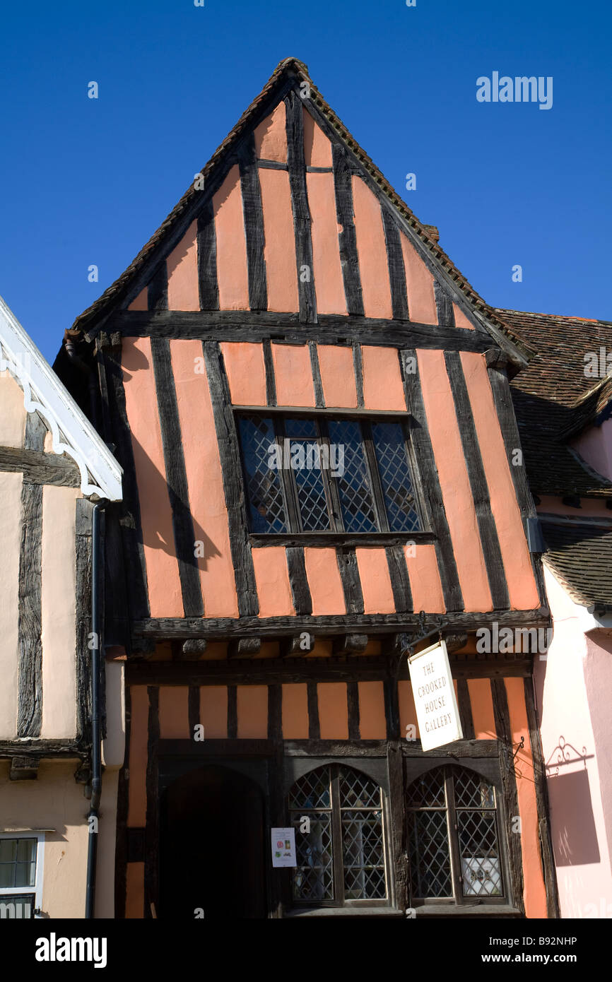 The Crooked House gallery Lavenham Suffolk England Stock Photo Alamy