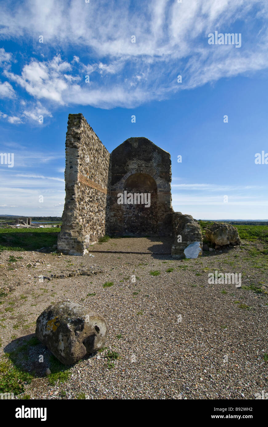 archaeological site of the Etruscan city of Vulci in Lazio in Italy Stock Photo