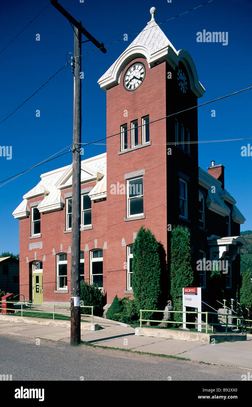 The Post Office, a Heritage Building (built 1915), in Greenwood in the