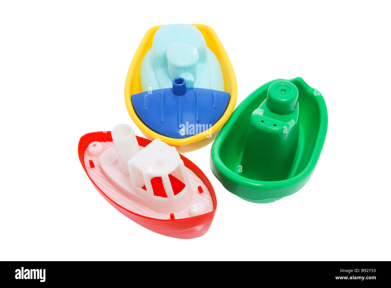 Plastic Toy Boats Stock Photo Alamy