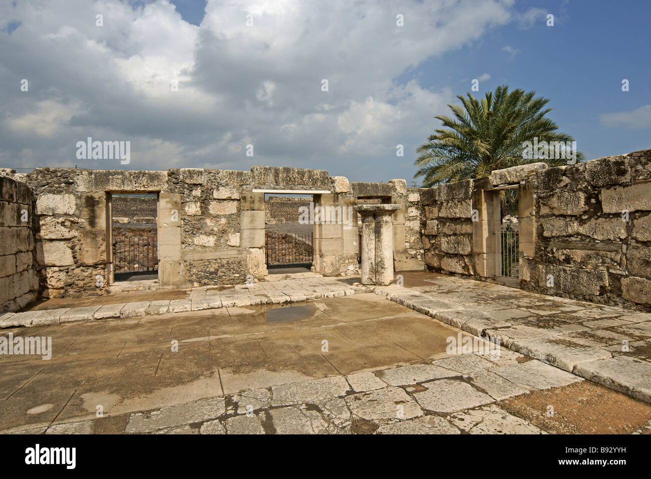 Israel Sea of Galilee Capernaum Ruins of the old synagogue uncovered on ...