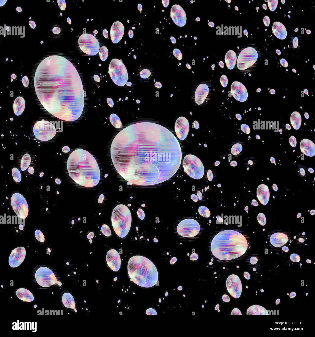 Coloured ovals - illustration Stock Photo