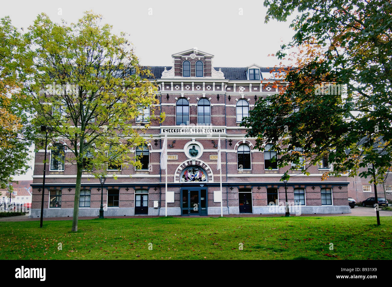 Leiden Netherlands Holland  school of navigation zeevaartschool Stock Photo