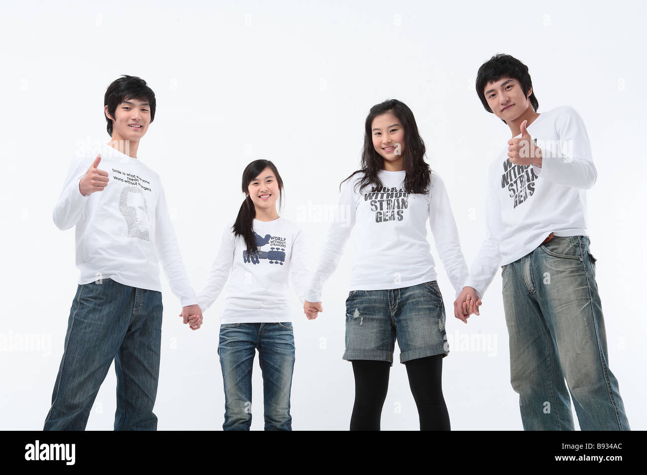 Young Asian School Teenagers Stock Photo - Alamy