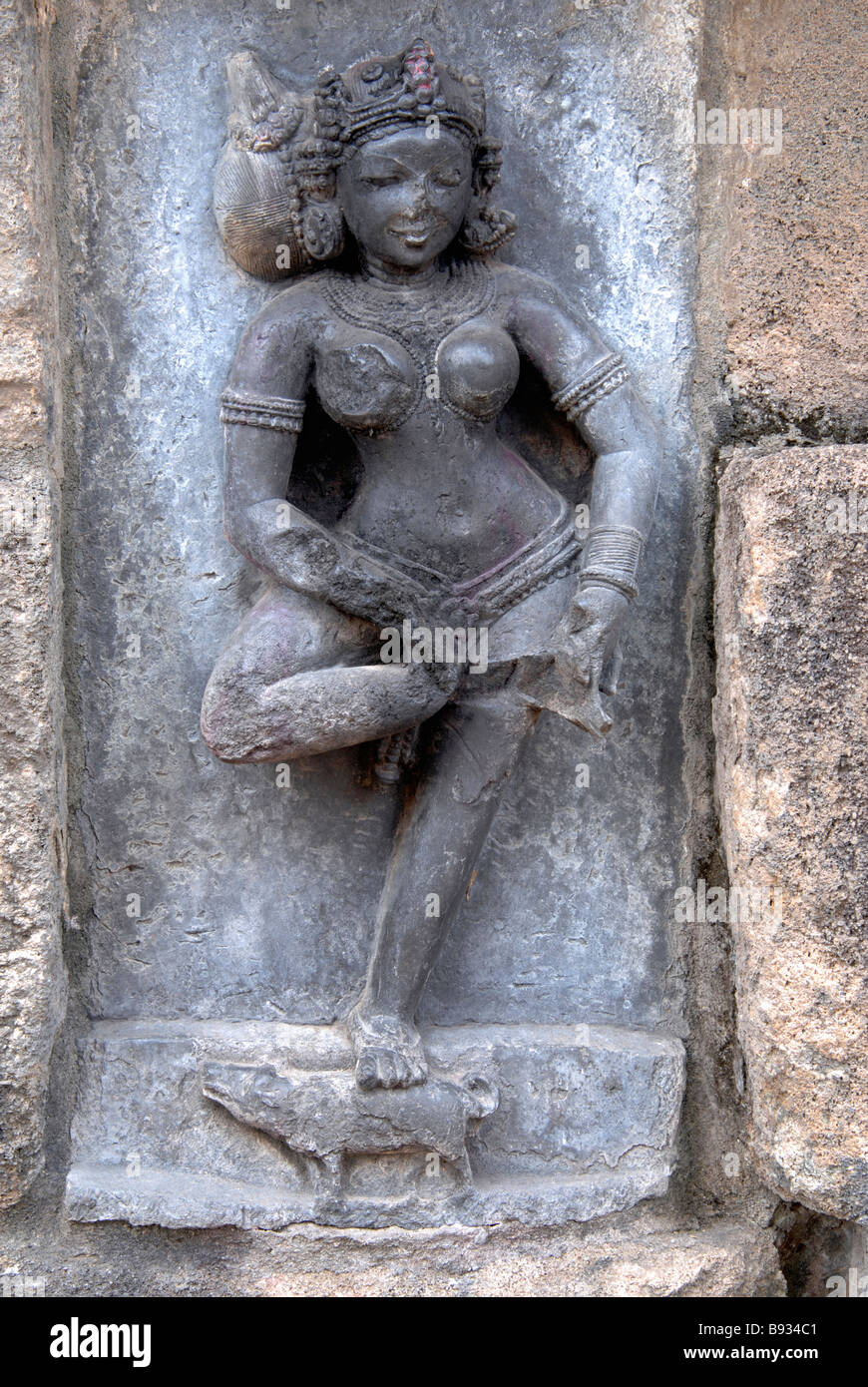 Hirapur Orissa, Yogini Temple, Yogini No.21- Vikarali/Kakarali. Stock Photo