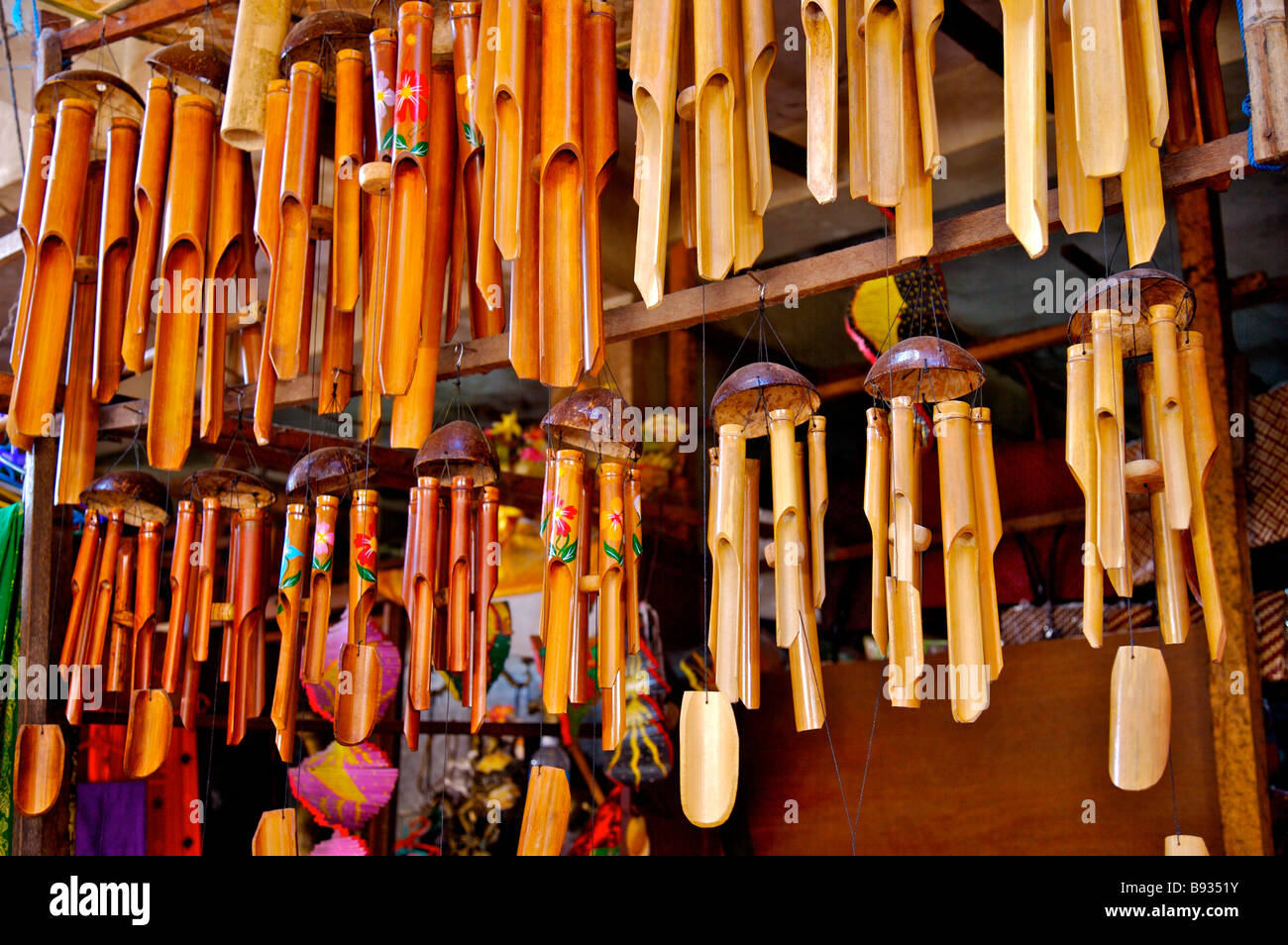 Wooden wind chime hi-res stock photography and images - Alamy