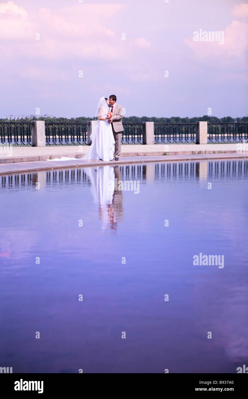 couple on their wedding day Stock Photo - Alamy