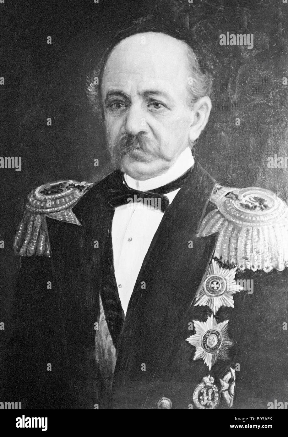 Portrait of Admiral Ivan Unkovsky Russian explorer commander of the ...