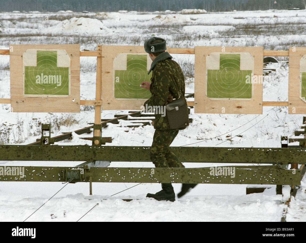 A firing exercise Moscow Military College Stock Photo - Alamy
