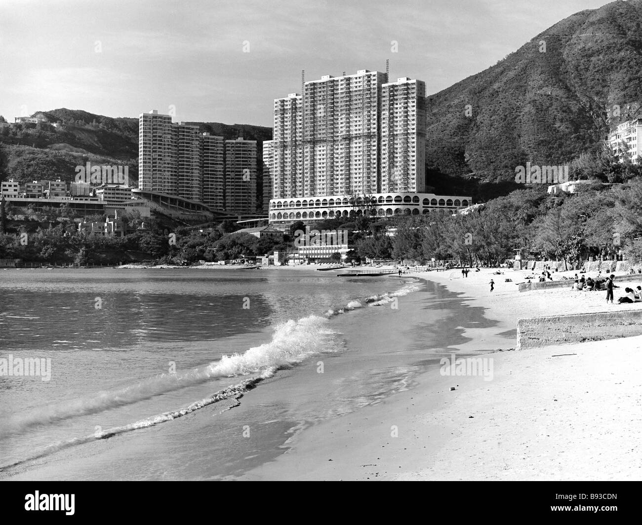 Repulse Bay beach Hong Kong Island 1976 Stock Photo