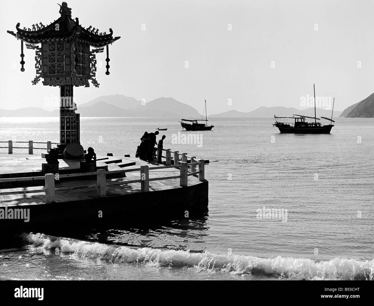 Buddhist shrine Repulse Bay Hong Kong Island 1976 Stock Photo