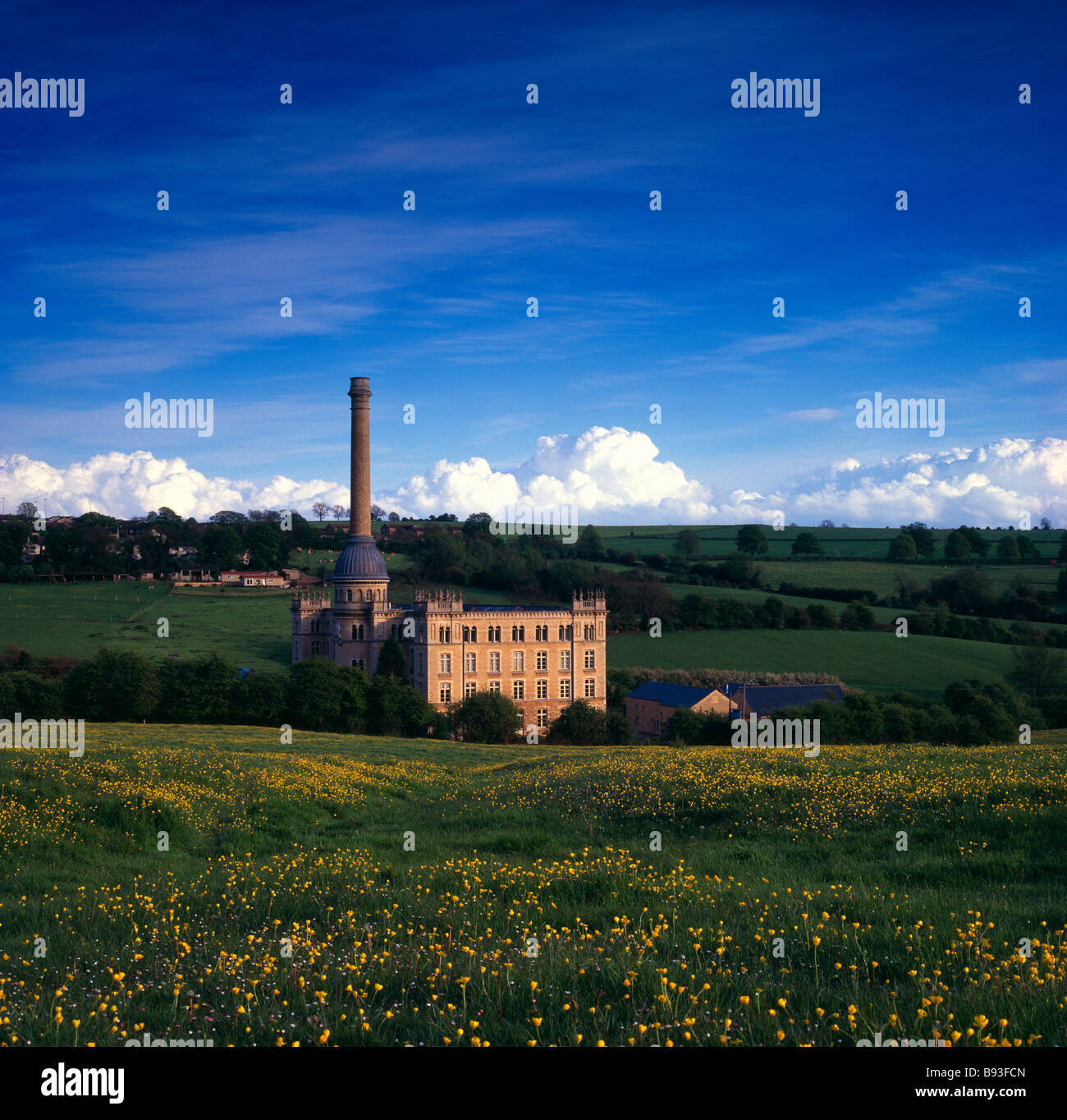 Bliss Mill across fields, Chipping Norton, Cotswolds Stock Photo Alamy