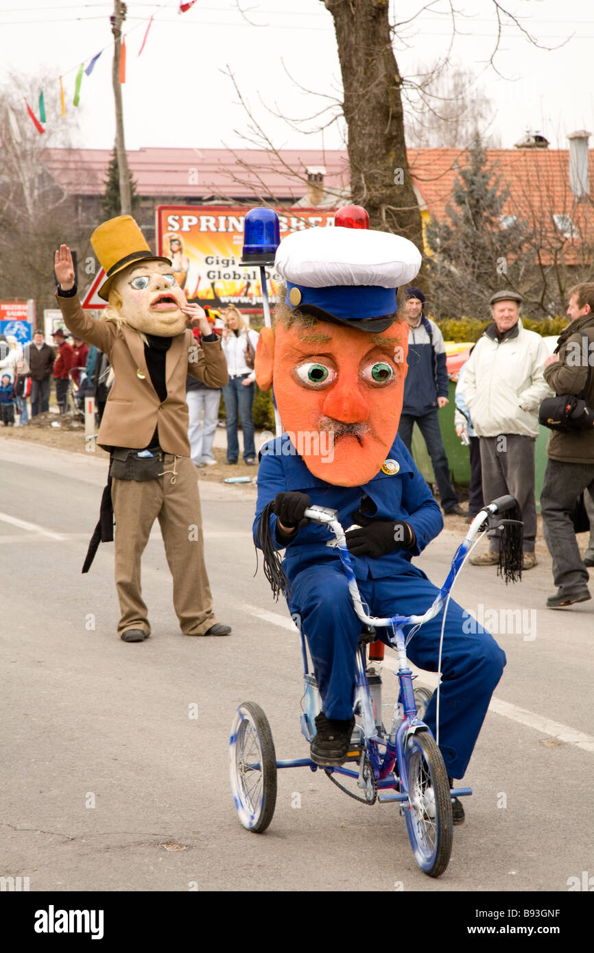 The annual Pust carnival in Cerknica Slovenia 2009 A traditional ...