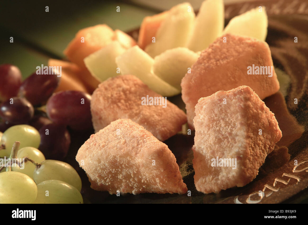 deep fried brie wedges Stock Photo Alamy