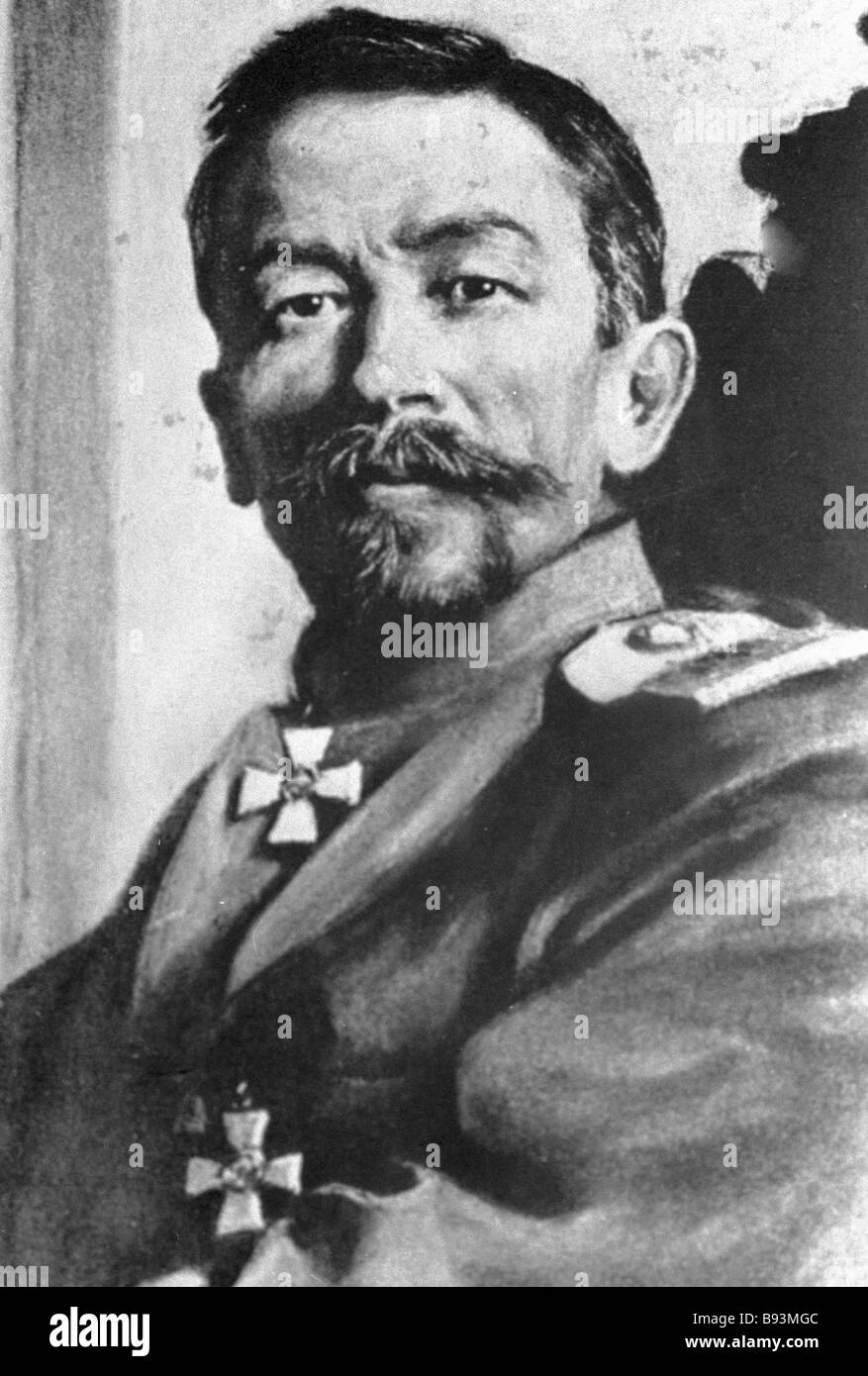 Russian general Lavr Kornilov Stock Photo Alamy