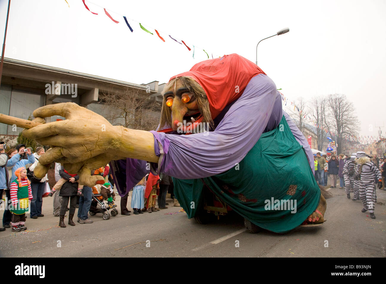 The annual Pust carnival in Cerknica Slovenia 2009 A traditional ...