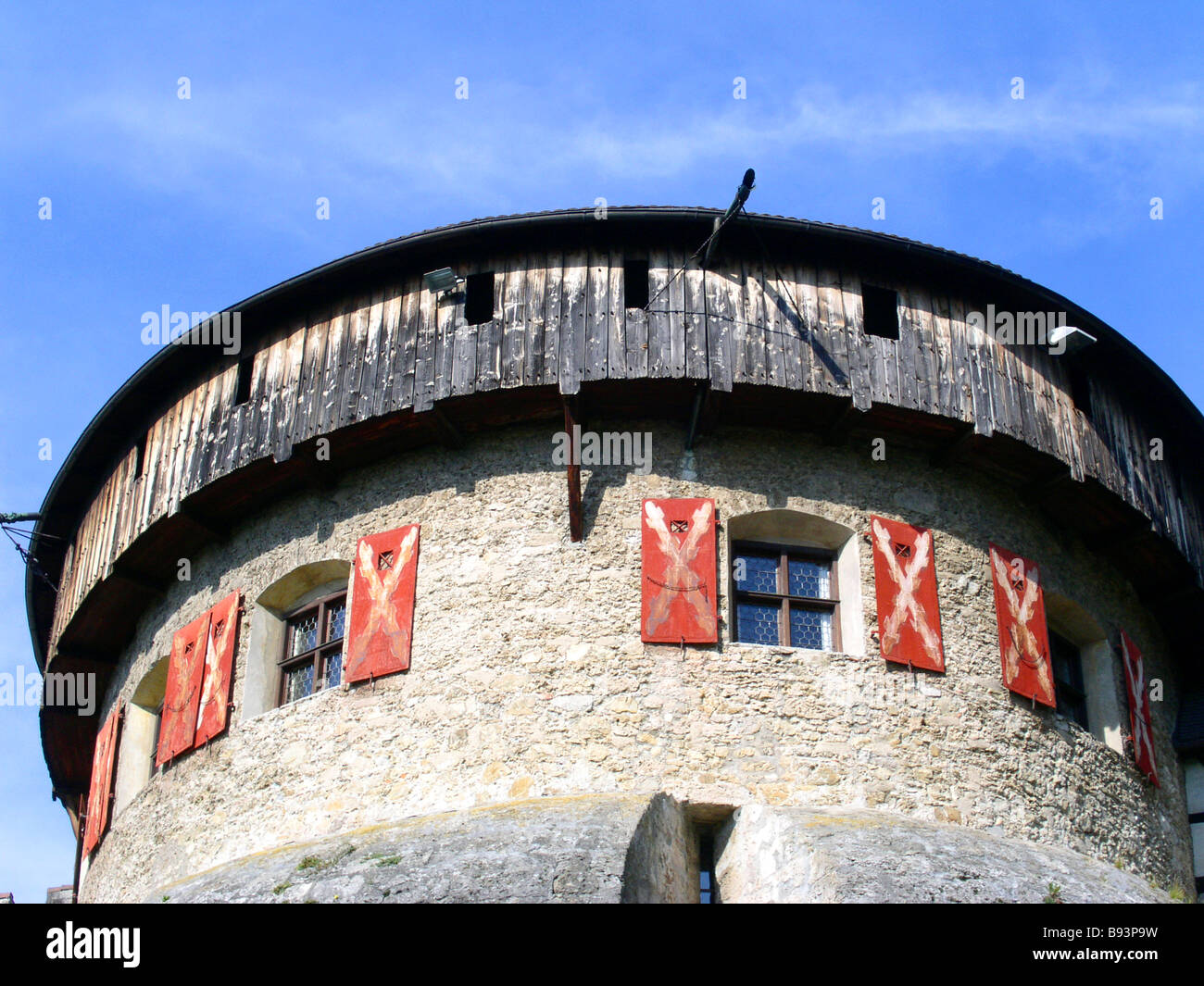 Li The Principality of Liechtenstein Capital Vaduz The Vaduz Castle Palace Tower No third party rights available Stock Photo