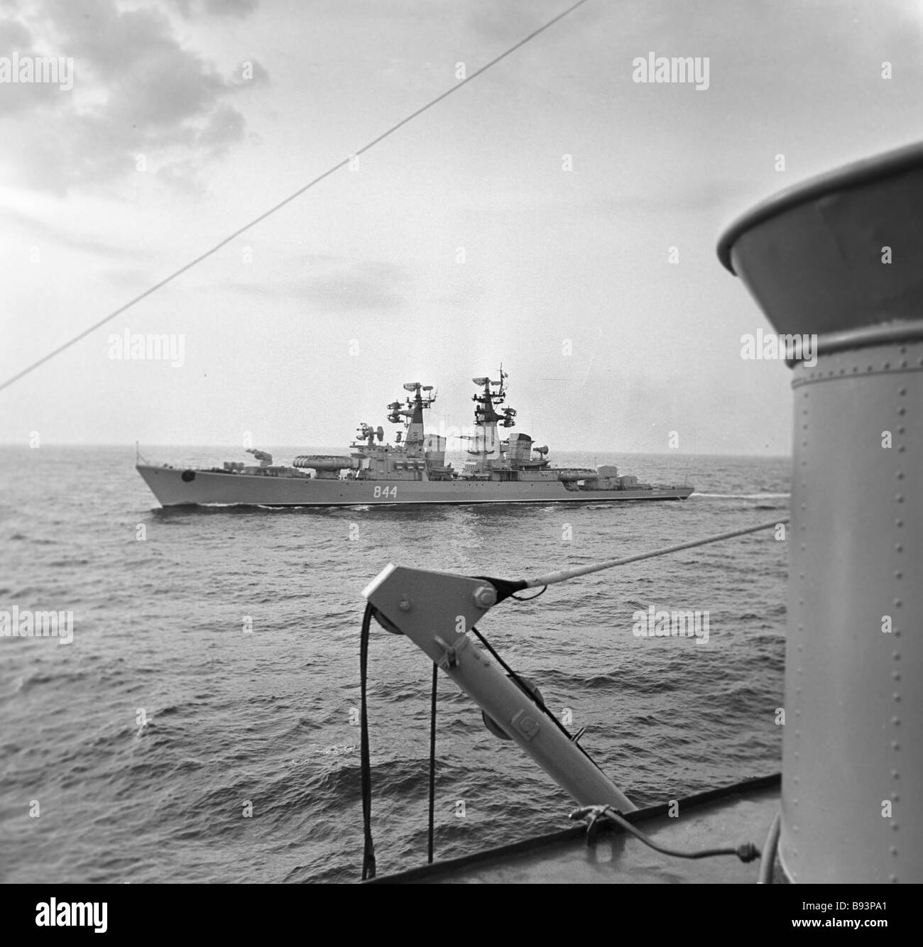 Black Sea fleet ships putting to sea Stock Photo