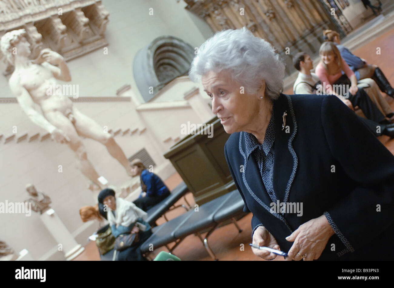Fine Arts Museum director Irina Antonova attends the ceremony of Nikita ...