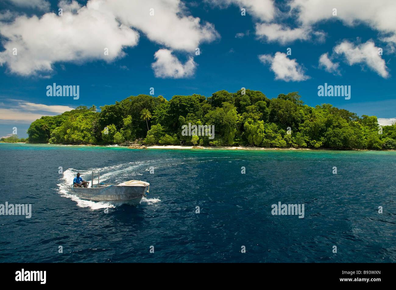 Small Island of Solomons Solomon Islands Stock Photo