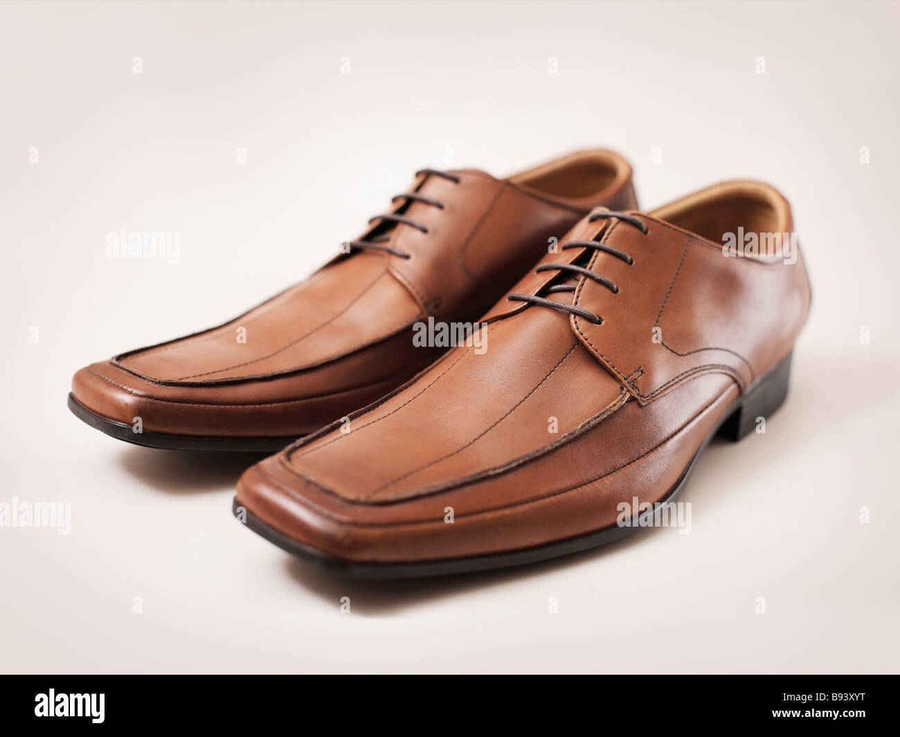 A Pair of men s brown leather shoes Stock Photo Alamy — free download