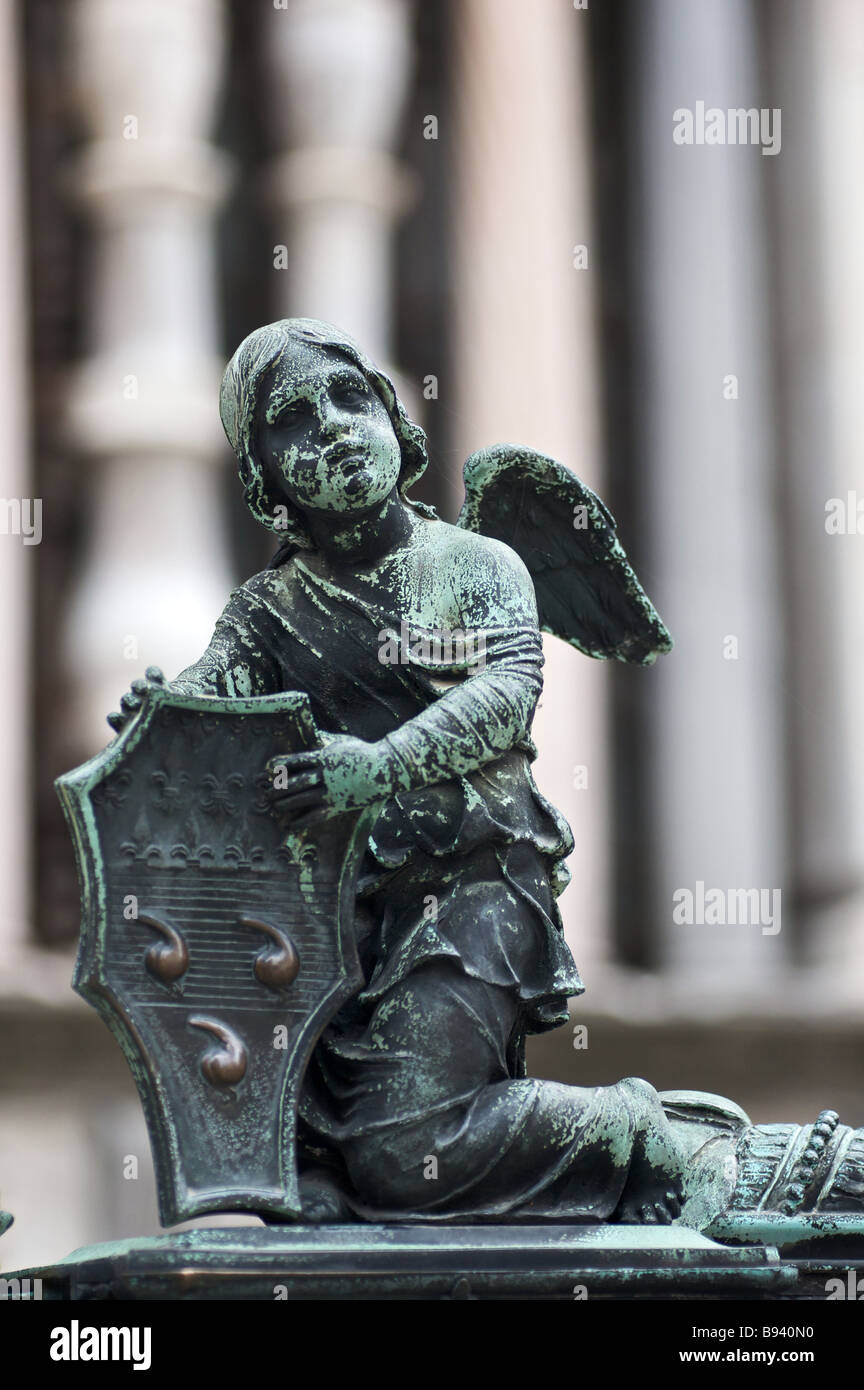 Bronze angel statue Stock Photo Alamy