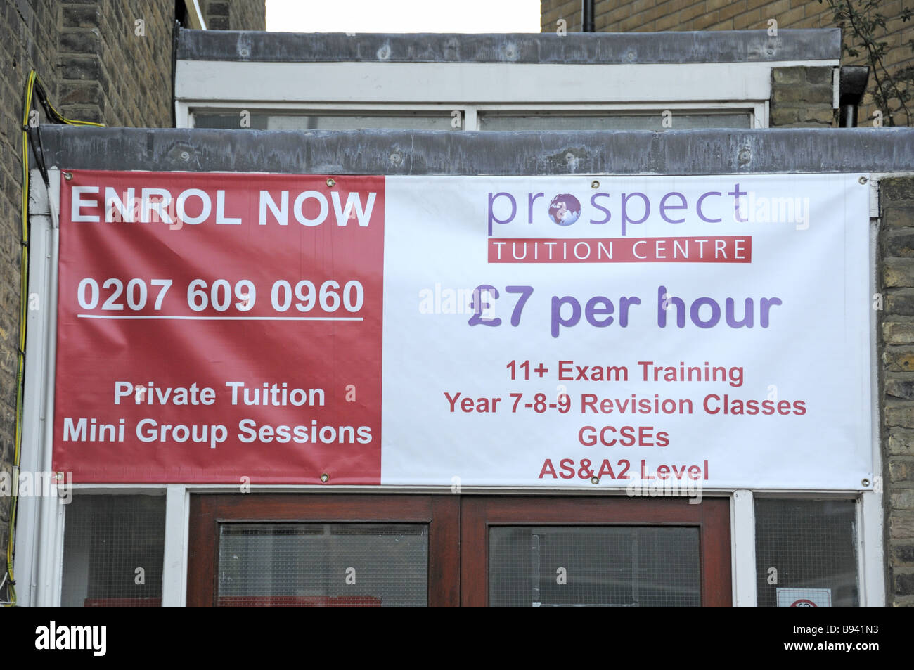 Private Tuition Centre London England UK Stock Photo