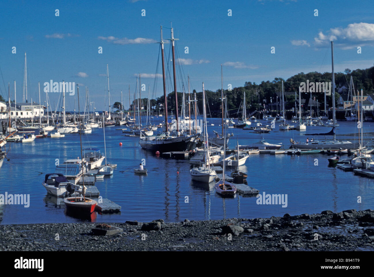 Boats in Penobscot Bay Stock Photo Alamy