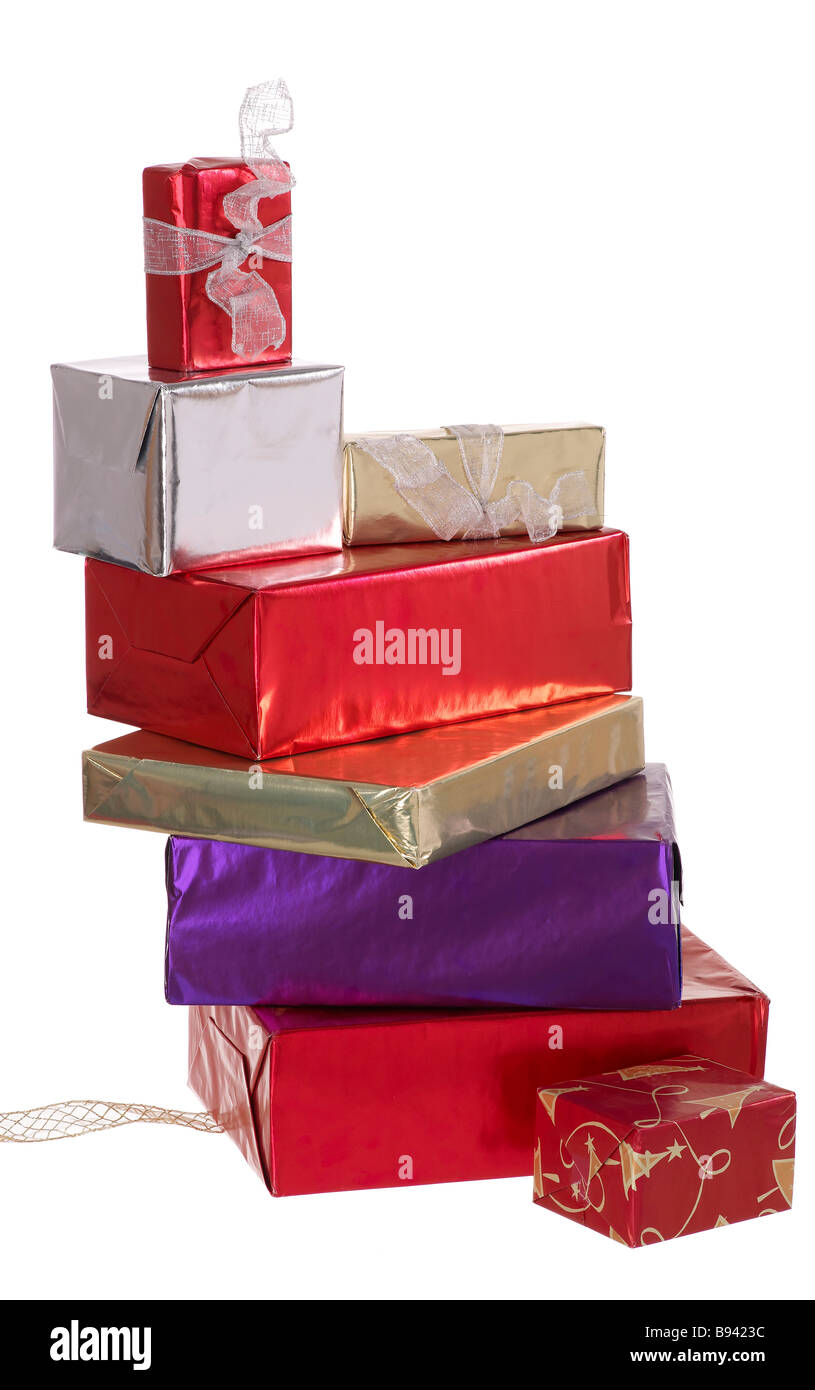 Pile white wrapped paper Cut Out Stock Images Pictures Alamy