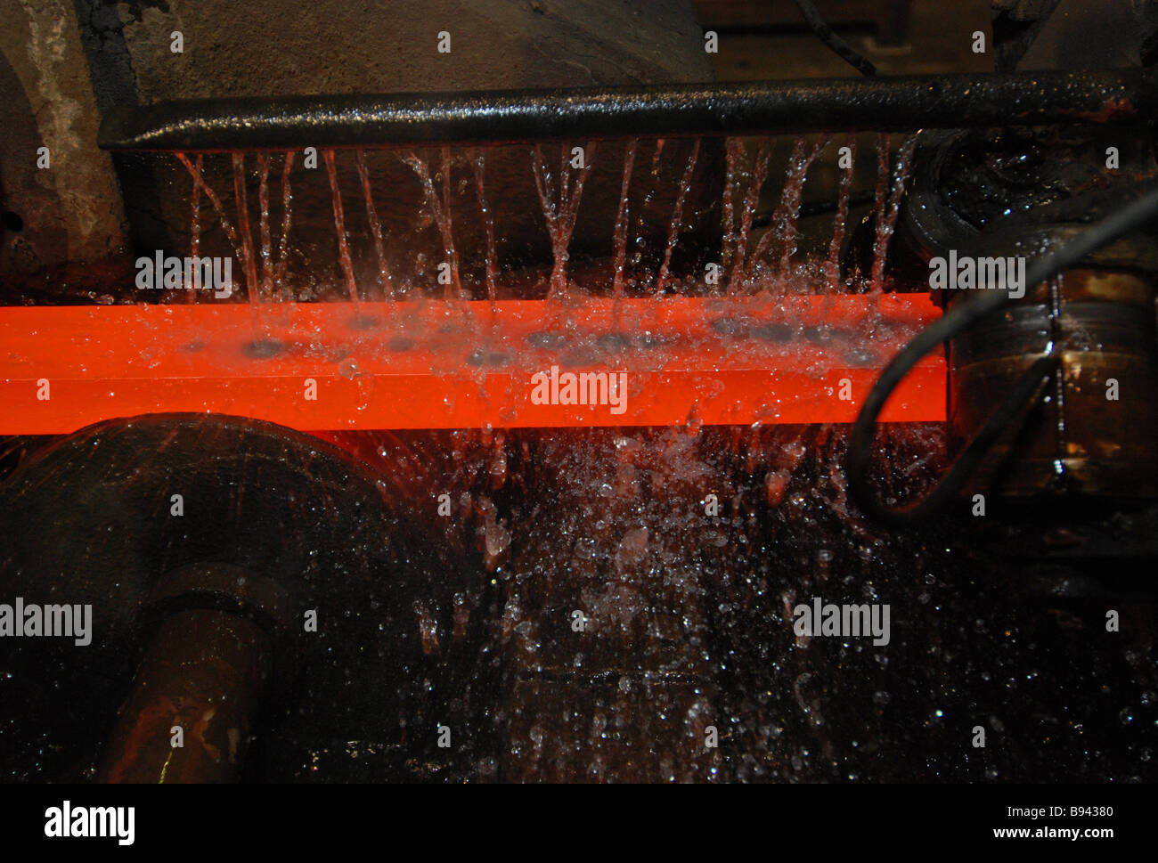 The copper wire rod shop at the Novgorod Metallurgical Plant company