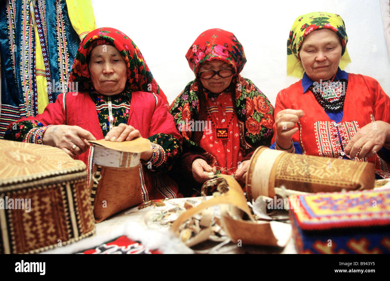 Khanty craftswomen Beloyarsky district Khanty Mansi Autonomous Area ...