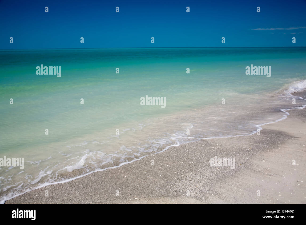 Gulf of Mexico and beach on Egmont Key State Park in Florida Stock