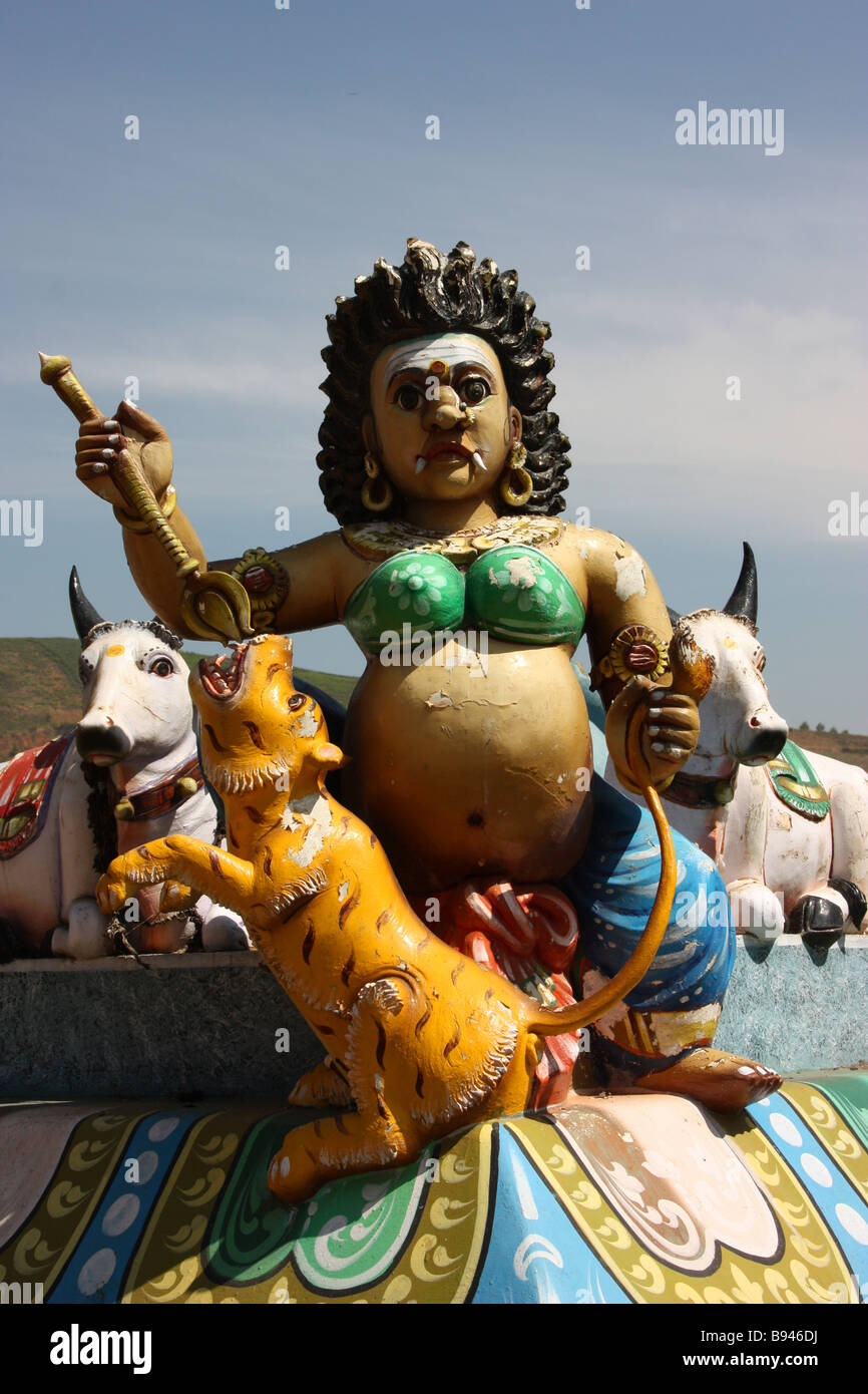 statue on Hindu temple near Ooty Tamil Nadu India Stock Photo Alamy