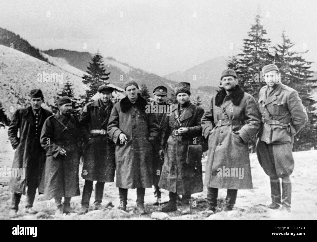 Chief of the Czech guerrilla movement main headquarters colonel Alexei ...