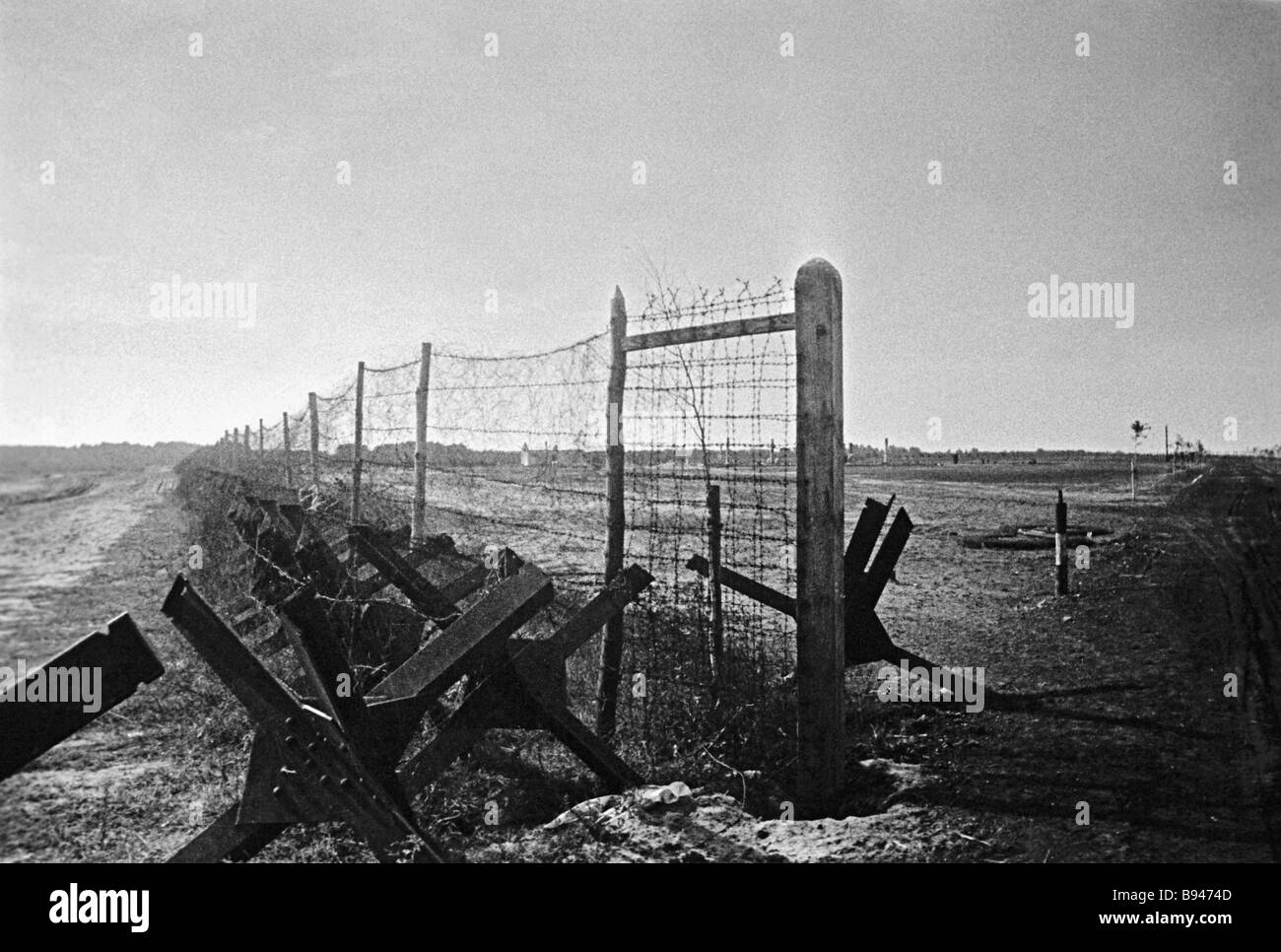 Nazi concentration camp Treblinka in Poland during World War II 1944 Stock Photo