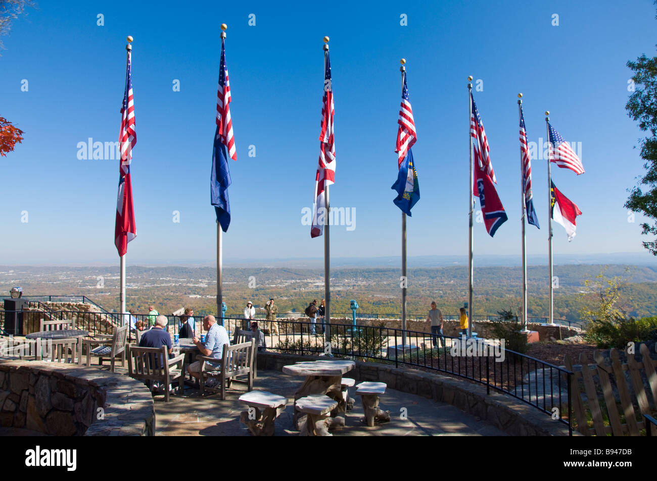 Seven States Plaza in Rock City Gardens on Lookout Mountain near