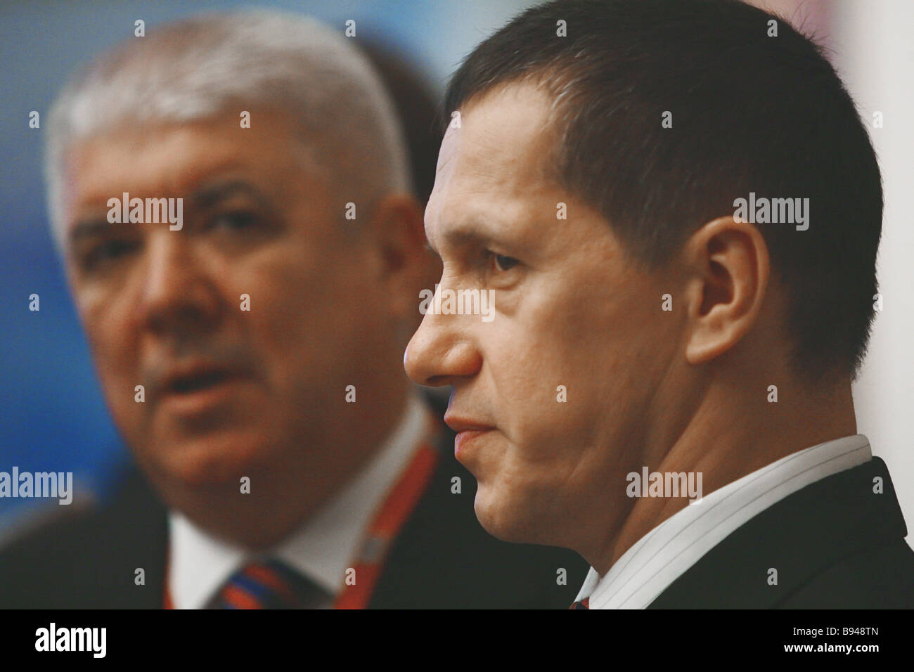 Yury Trutnev Russian Natural Resources Minister right and Viktor ...