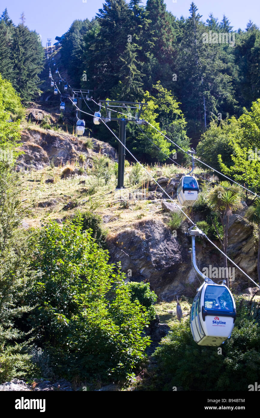 Skyline Gondola Queenstown New Zealand Stock Photo