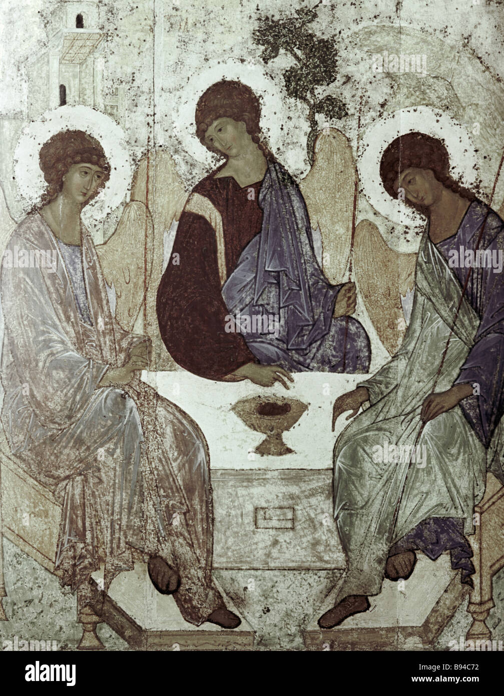A reproduction of Andrei Rublyov s icon Trinity Stock Photo - Alamy