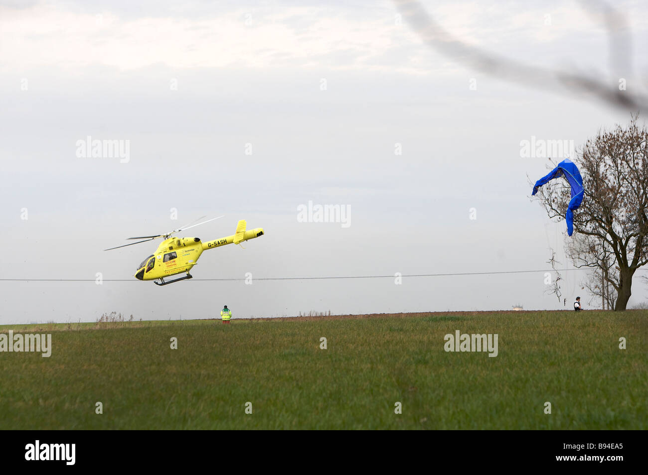 Yorkshire Air Ambulance MD 902 Explorer helicopter G-SASH Stock Photo
