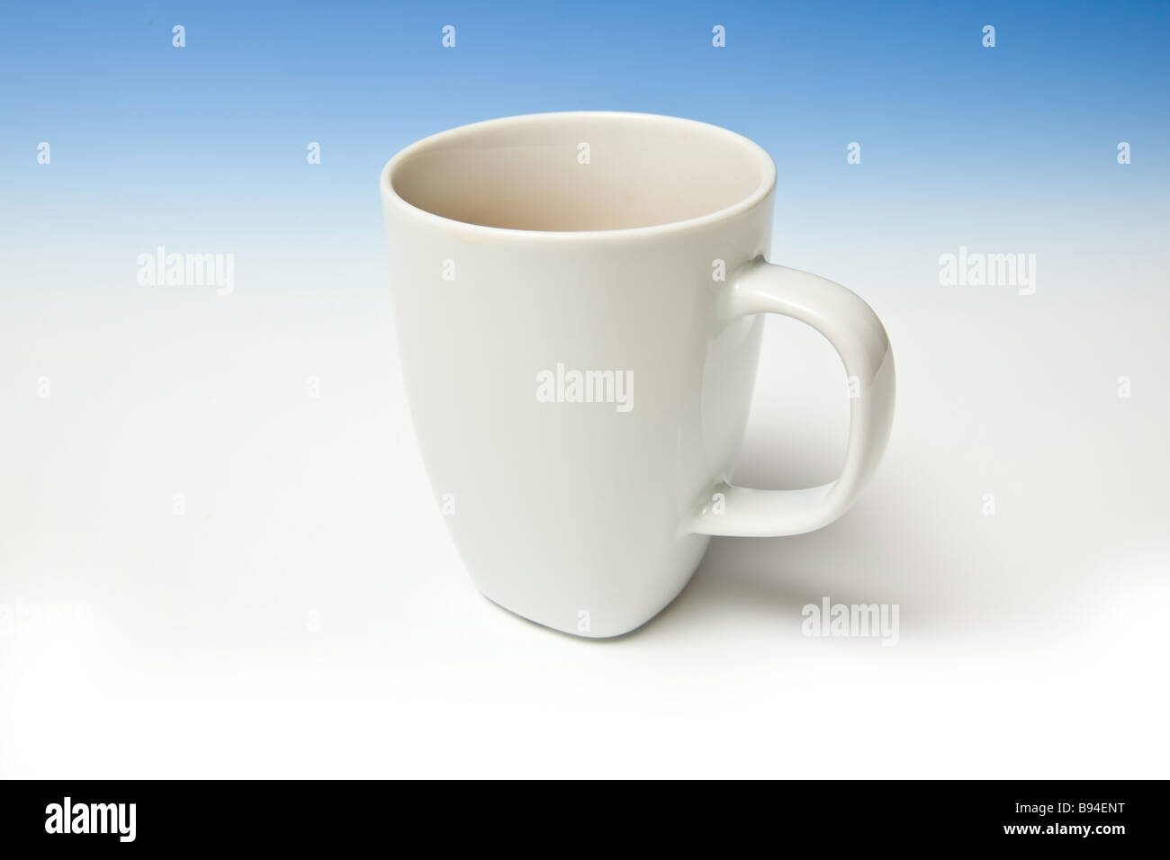 A white china mug of tea Stock Photo