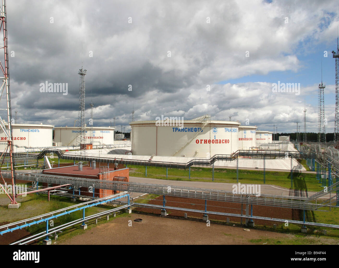 Transneft oil facility Stock Photo - Alamy