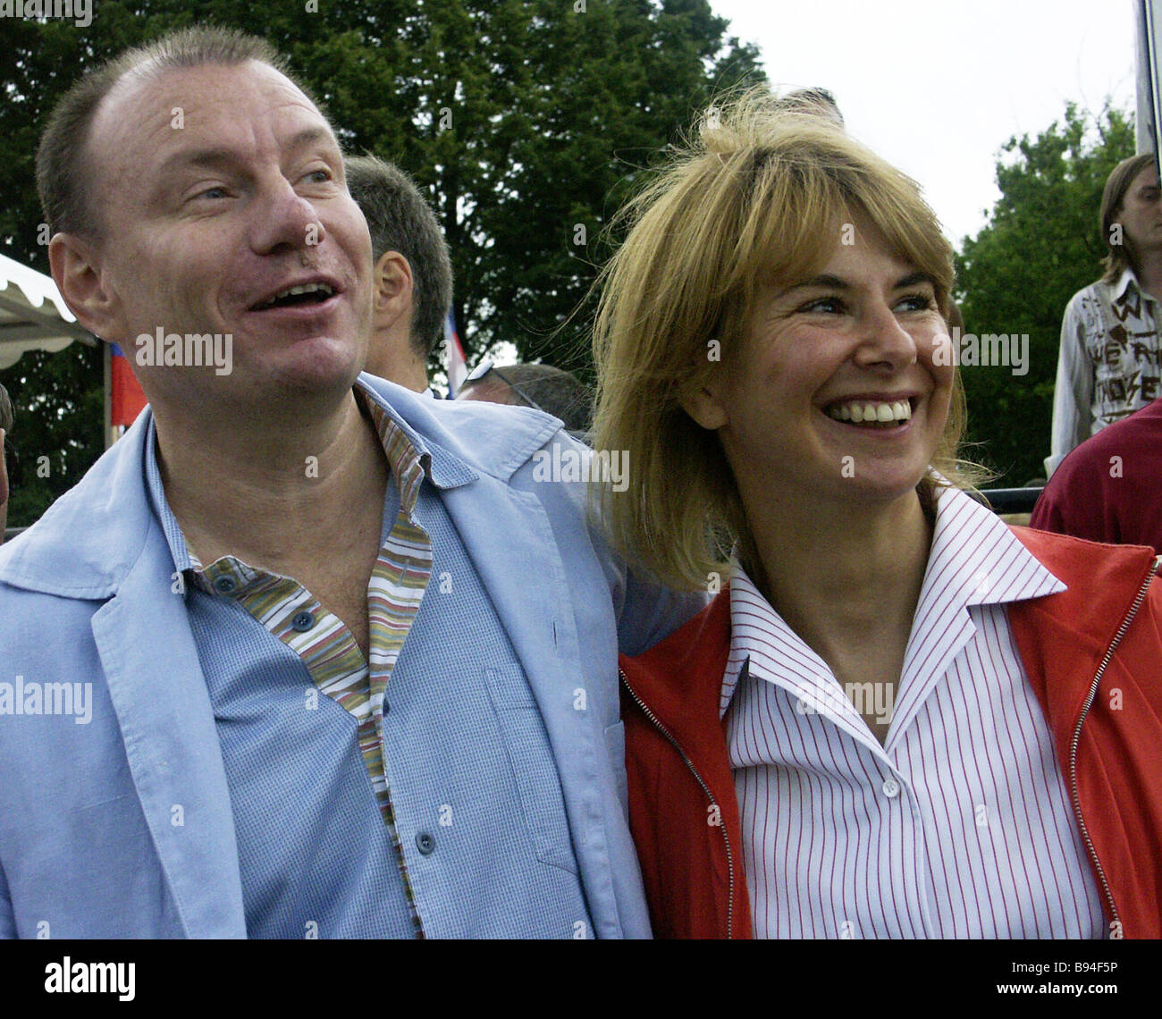 Interros Co boss Vladimir Potanin with wife Natalia Potanina at Russian