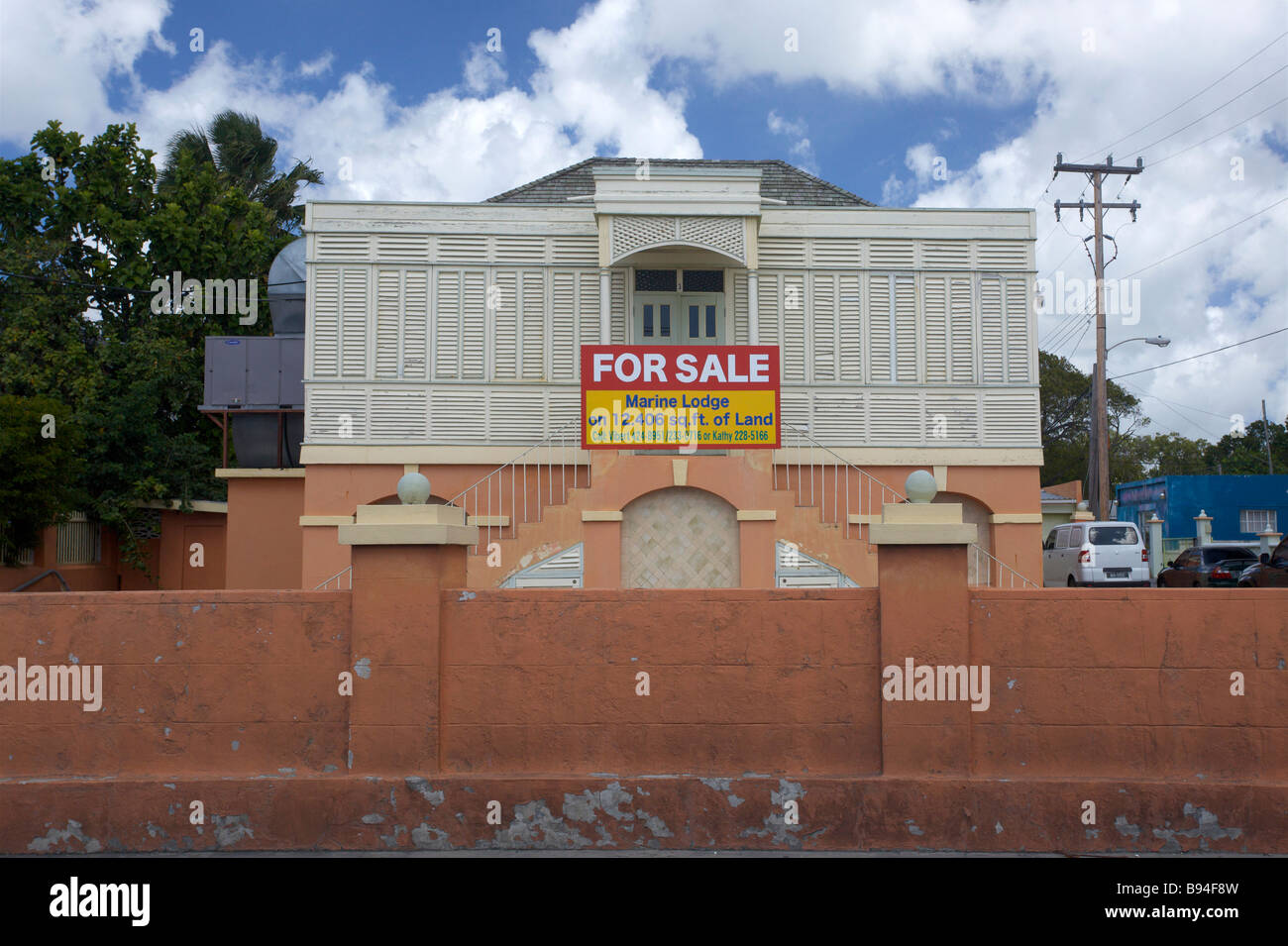 Barbados commercial building for sale Stock Photo Alamy