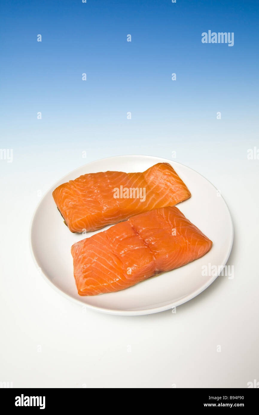 Smoked salmon fillets Stock Photo Alamy