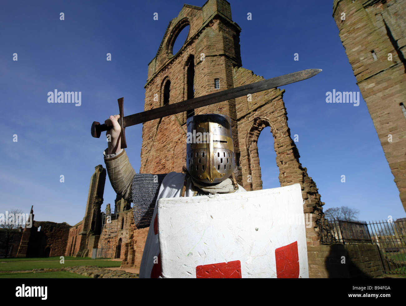 Actor dressed as Gilbert De La Hay at the famous and historically